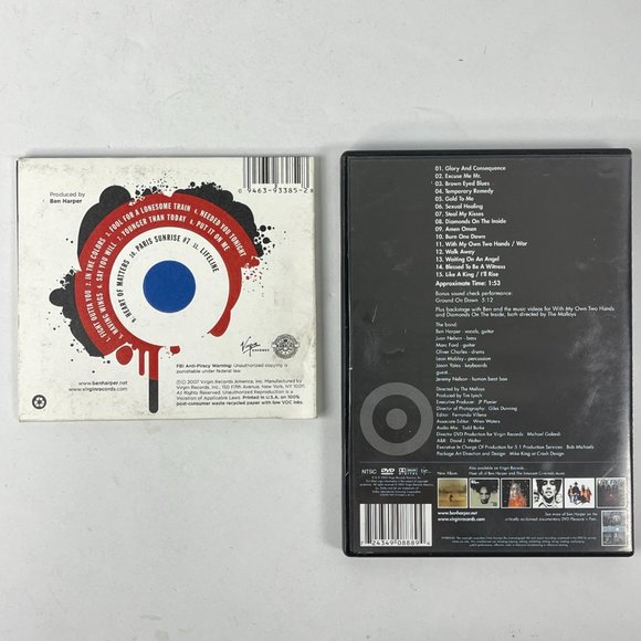 Ben Harper 13 CD DVD Lot Gun Cruel Blind Will LIve Fight Mind Mars Diamonds Burn - Picture 7 of 10